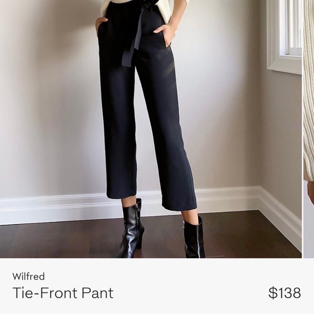 Wilfred tie front pant